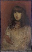 James Abbott McNeil Whistler Little Red Glove painting